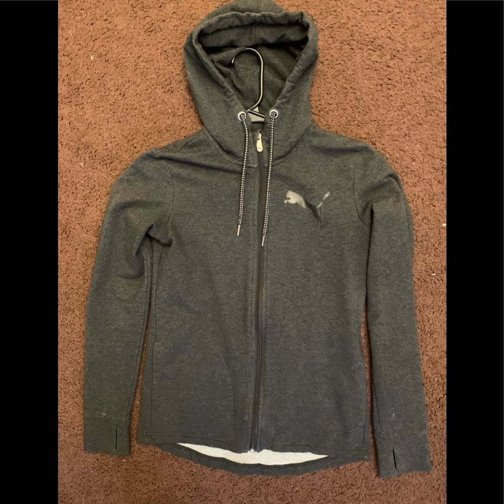 Women’s grey puma running jacket
